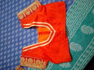 Stunning Red &amp; Gold Embroidered Saree