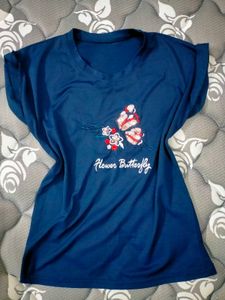 Embroidered Sequin Butterfly Y2K Tshirt Top