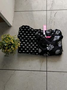 Black cord set new with tag