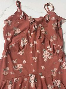 Floral Ruffled Mini Dress