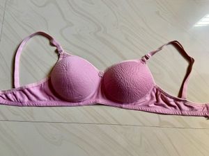 Comfortable Pink Padded Bra