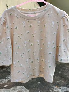 Cute Floral Print crop Top
