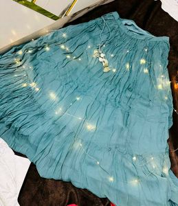 Bohemian Teal Tiered frock