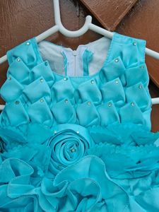 Blue Color Babygirl Dress