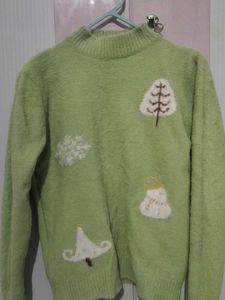 Cute Green Winter Sweater
