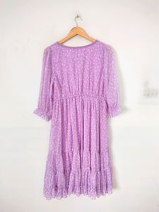 Lavender Printed Dresses (Women's)