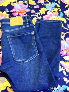 Dark Blue Rough Denim Jean
