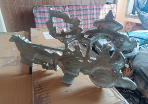 Silver Radha Krishna Chariot Showpiece