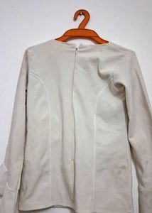white Bell Sleeve Top