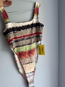 Abstract Print One-Piece bodysuit