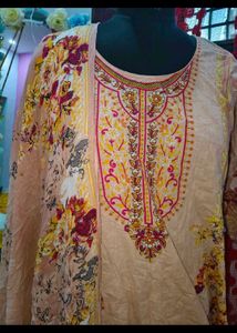 Floral Print Kurta Set with Dupatta