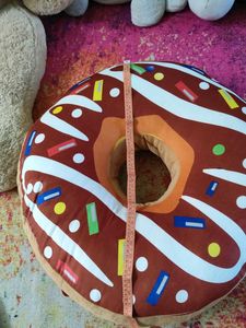 Giant Donut Plush Pillow