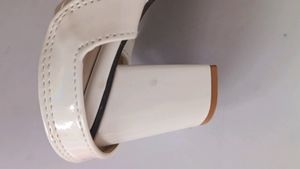 🎉Sale 🎉White Transparent  Block Heels
