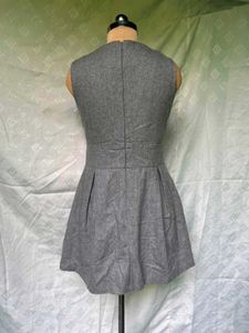 Grey Polka Dot Dress