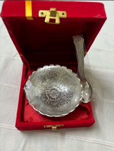 🆕German Silver Bowl with Spoon Set (4)