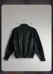 Classic Black Faux Leather Jacket