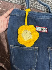Cute Handmade Crochet Flower Pouch