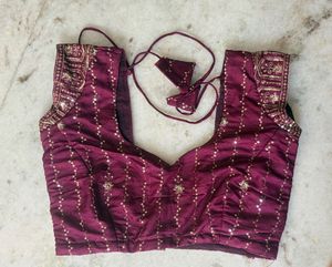 Maroon Embroidered Lehenga Choli Set