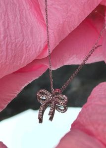 Cute Bow Pendant Necklace