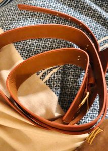 Savana Brown Leather Wide Belt