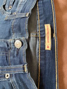 Levi's Dark Wash Straight Leg Jeans