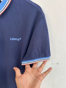 authentic Levi's Navy Blue Polo Shirt