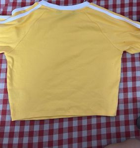 Cute Yellow Cropped Top
