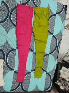 Pink and green Salwar Pants