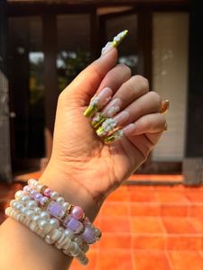 3D Floral Press-On Nails