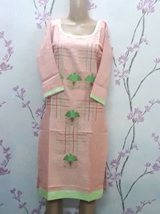 Kurti coral 1piece Embroidery work/fancy/western