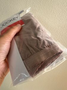jockey mauve nude laced padded bra panty set