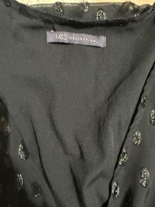 Marks And Spencer Black Party Top