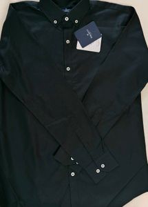 Classic Black Button-Down Shirt