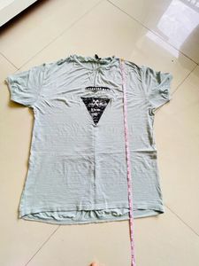Light Sea Green Colour Tshirt For Men