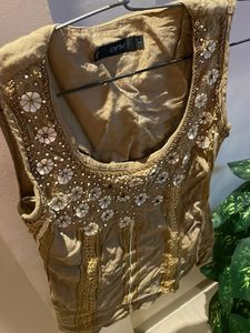 Embellished Sleeveless Top