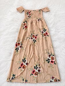 Off-Shoulder Floral Maxi Dress