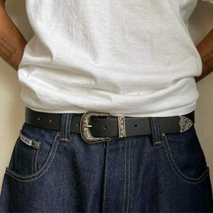 Western Style Belt with Ornate Buckle