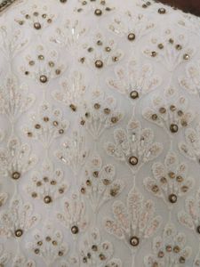 Men's White Embroidered Sherwani