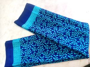 Blend Creep Saree Without Blouse