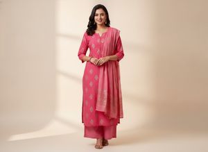 Avaasa Pink Kurtas set of 2