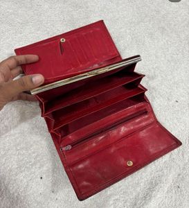 Stylish Red Leather Wallet