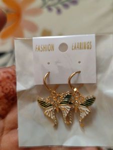 Korean Butterfly Studded Earrings