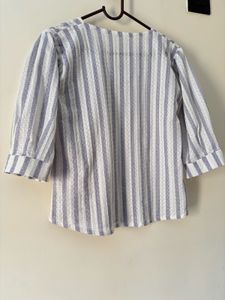 Striped V-Neck Top
