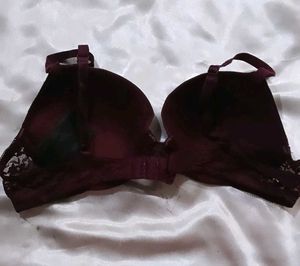 Burgundy  Bran Bra