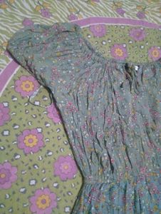 Floral Smocked Waist Dress