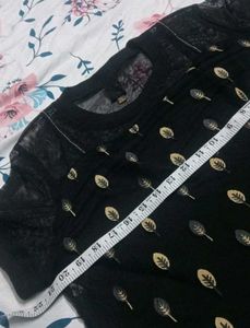 💖💯Korean Black Mini Dress with Stretchable Cotto