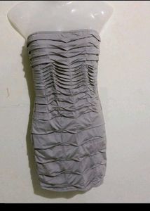 Strapless Ruched Mini Dress