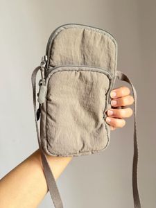 Gray Crossbody sling Bag with waterproof