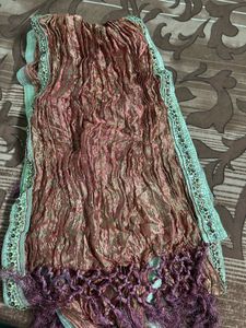 Maroon  Kurta with lower and