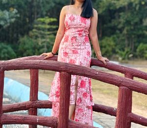 Pretty Pink Floral Maxi Dress